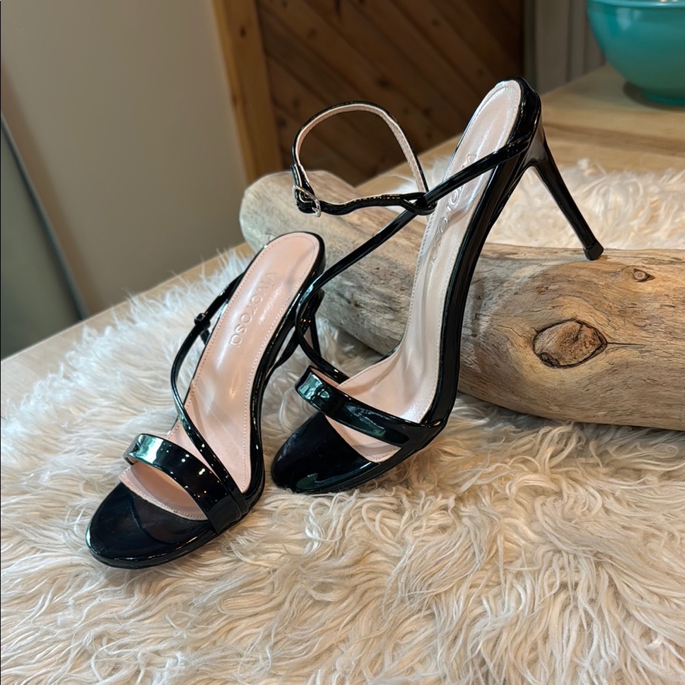 Black High Heel Sandals